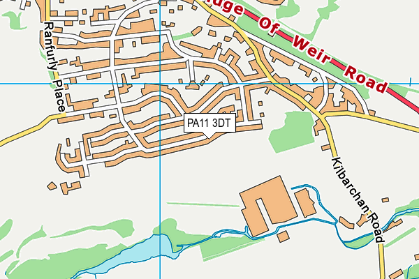 PA11 3DT map - OS VectorMap District (Ordnance Survey)