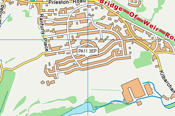 PA11 3EP map - OS VectorMap District (Ordnance Survey)