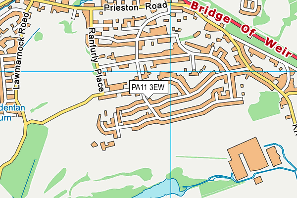 PA11 3EW map - OS VectorMap District (Ordnance Survey)