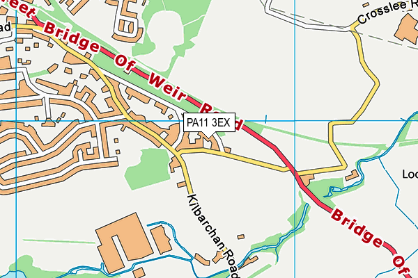 PA11 3EX map - OS VectorMap District (Ordnance Survey)