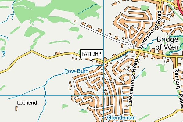 PA11 3HP map - OS VectorMap District (Ordnance Survey)