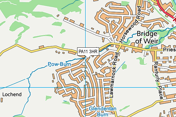 PA11 3HR map - OS VectorMap District (Ordnance Survey)