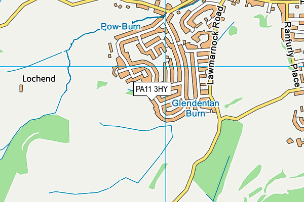 PA11 3HY map - OS VectorMap District (Ordnance Survey)