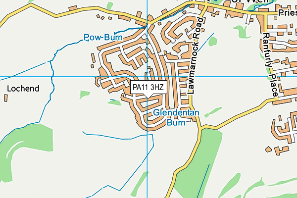 PA11 3HZ map - OS VectorMap District (Ordnance Survey)