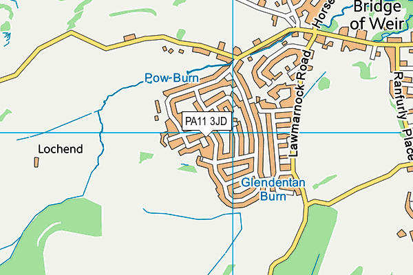 PA11 3JD map - OS VectorMap District (Ordnance Survey)