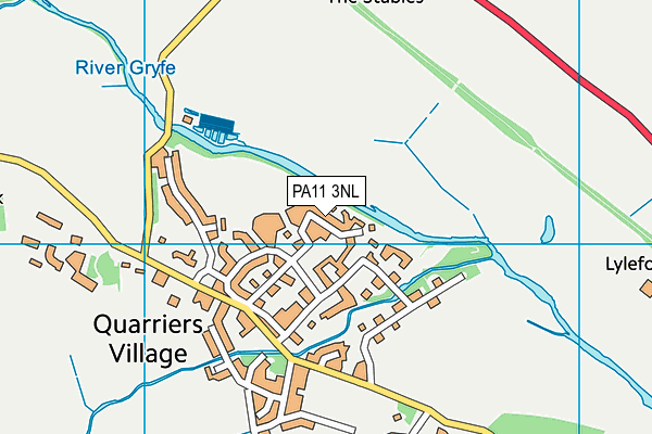 PA11 3NL map - OS VectorMap District (Ordnance Survey)