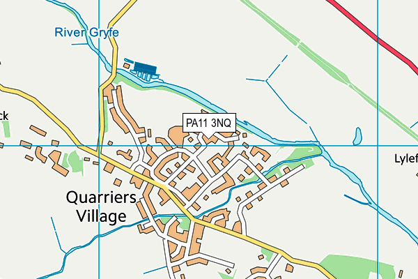 PA11 3NQ map - OS VectorMap District (Ordnance Survey)
