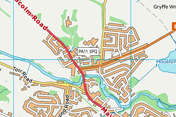 PA11 3PQ map - OS VectorMap District (Ordnance Survey)