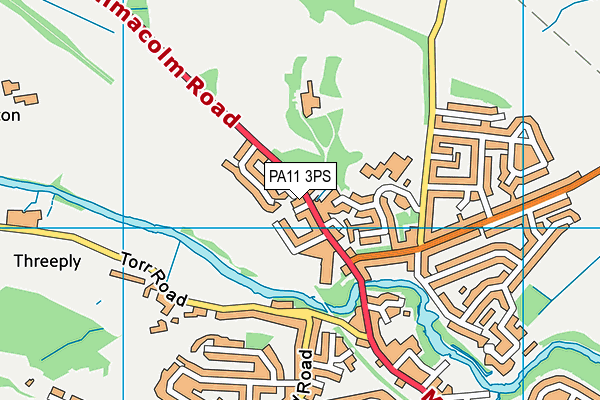 PA11 3PS map - OS VectorMap District (Ordnance Survey)