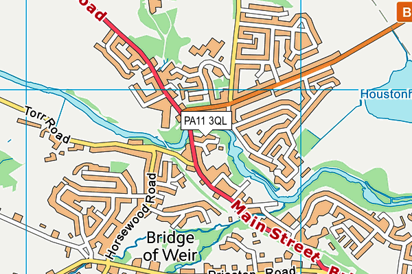 PA11 3QL map - OS VectorMap District (Ordnance Survey)