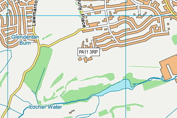 PA11 3RP map - OS VectorMap District (Ordnance Survey)