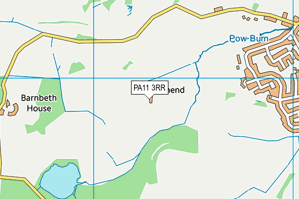 PA11 3RR map - OS VectorMap District (Ordnance Survey)