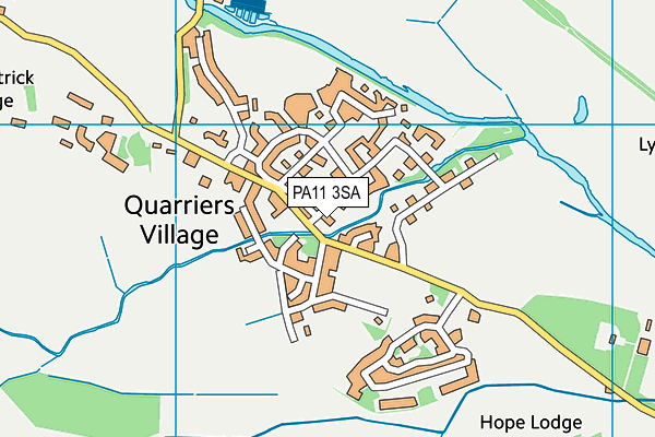 PA11 3SA map - OS VectorMap District (Ordnance Survey)