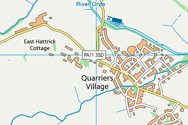 PA11 3SD map - OS VectorMap District (Ordnance Survey)