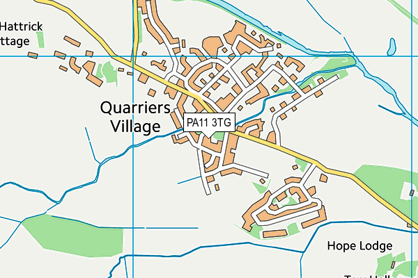 PA11 3TG map - OS VectorMap District (Ordnance Survey)