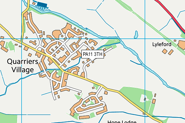 PA11 3TH map - OS VectorMap District (Ordnance Survey)