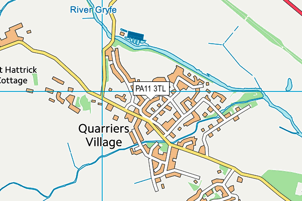 PA11 3TL map - OS VectorMap District (Ordnance Survey)