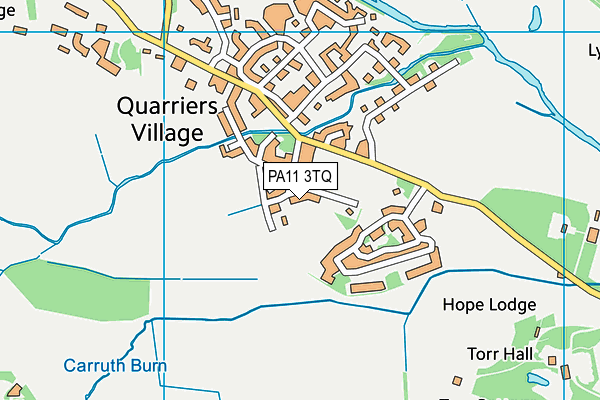 PA11 3TQ map - OS VectorMap District (Ordnance Survey)