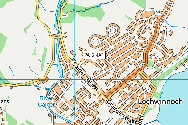 PA12 4AT map - OS VectorMap District (Ordnance Survey)