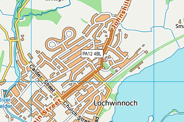 PA12 4BL map - OS VectorMap District (Ordnance Survey)