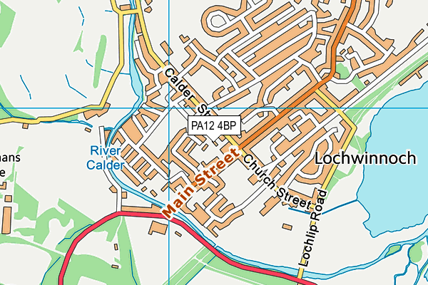 PA12 4BP map - OS VectorMap District (Ordnance Survey)