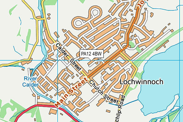 PA12 4BW map - OS VectorMap District (Ordnance Survey)