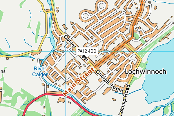 PA12 4DD map - OS VectorMap District (Ordnance Survey)