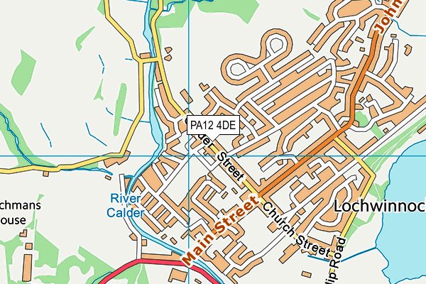 PA12 4DE map - OS VectorMap District (Ordnance Survey)