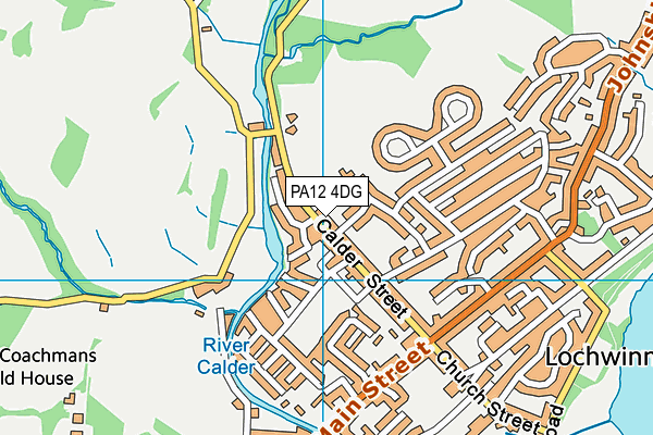 PA12 4DG map - OS VectorMap District (Ordnance Survey)