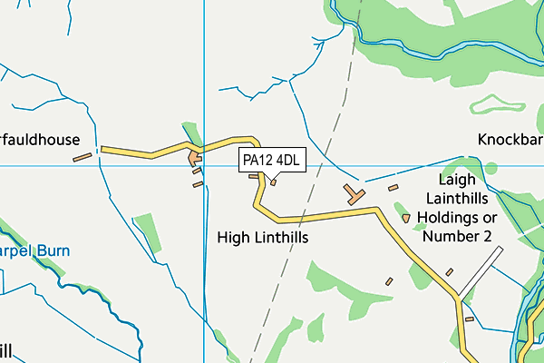 PA12 4DL map - OS VectorMap District (Ordnance Survey)