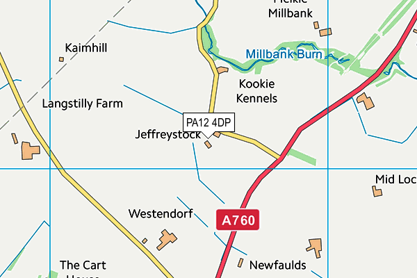 PA12 4DP map - OS VectorMap District (Ordnance Survey)