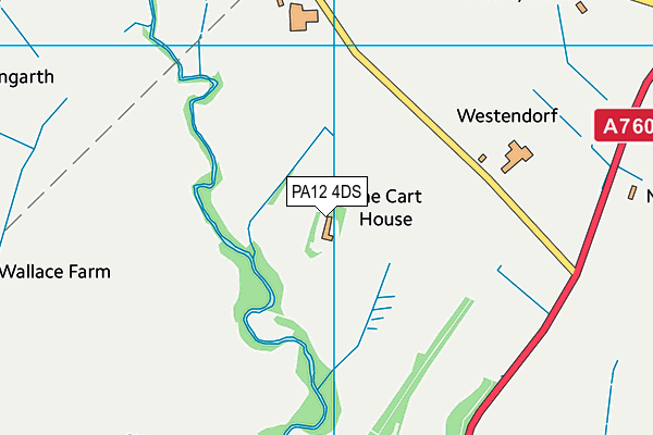 PA12 4DS map - OS VectorMap District (Ordnance Survey)