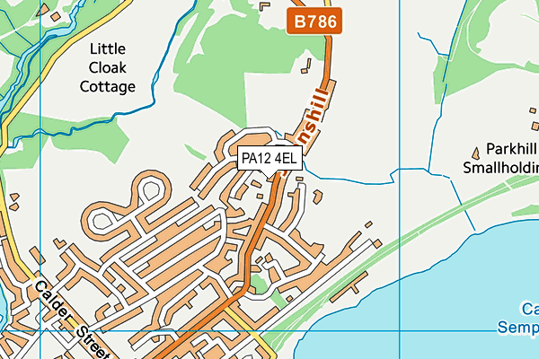 PA12 4EL map - OS VectorMap District (Ordnance Survey)