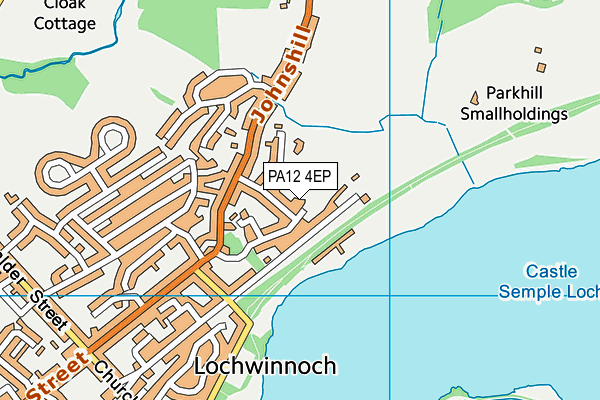 PA12 4EP map - OS VectorMap District (Ordnance Survey)