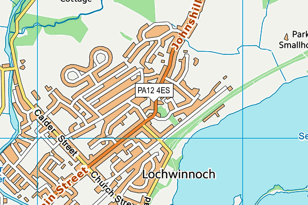 PA12 4ES map - OS VectorMap District (Ordnance Survey)