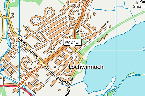 PA12 4ET map - OS VectorMap District (Ordnance Survey)