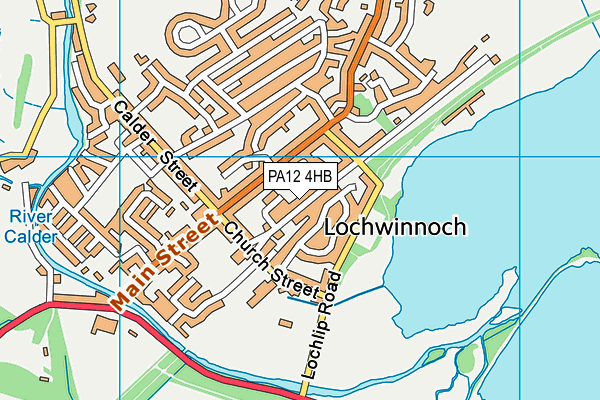 PA12 4HB map - OS VectorMap District (Ordnance Survey)