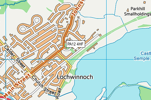PA12 4HF map - OS VectorMap District (Ordnance Survey)