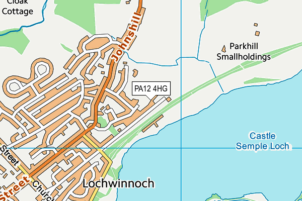 PA12 4HG map - OS VectorMap District (Ordnance Survey)