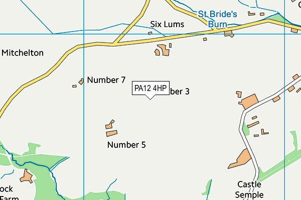 PA12 4HP map - OS VectorMap District (Ordnance Survey)