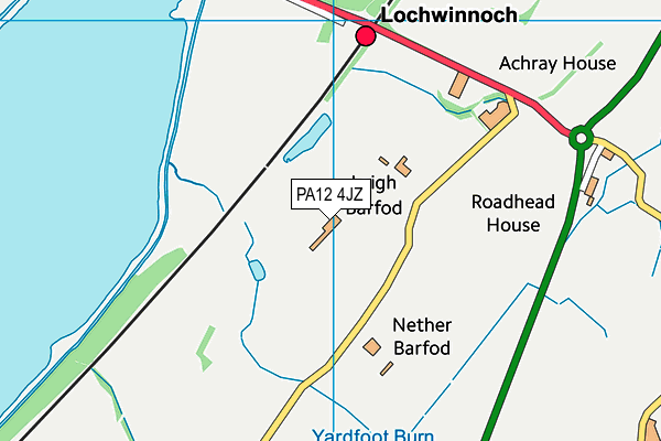 PA12 4JZ map - OS VectorMap District (Ordnance Survey)