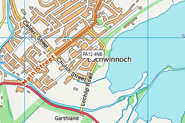 PA12 4NB map - OS VectorMap District (Ordnance Survey)