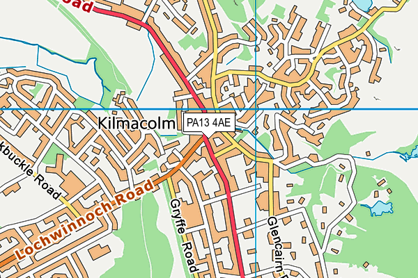 PA13 4AE map - OS VectorMap District (Ordnance Survey)