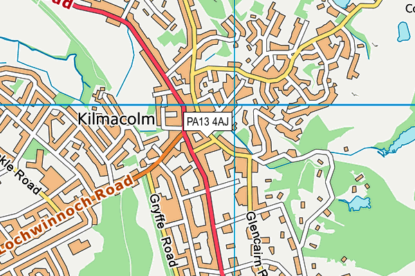 PA13 4AJ map - OS VectorMap District (Ordnance Survey)