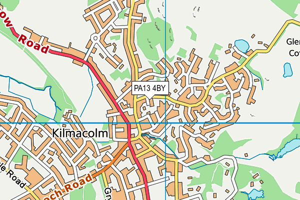 PA13 4BY map - OS VectorMap District (Ordnance Survey)