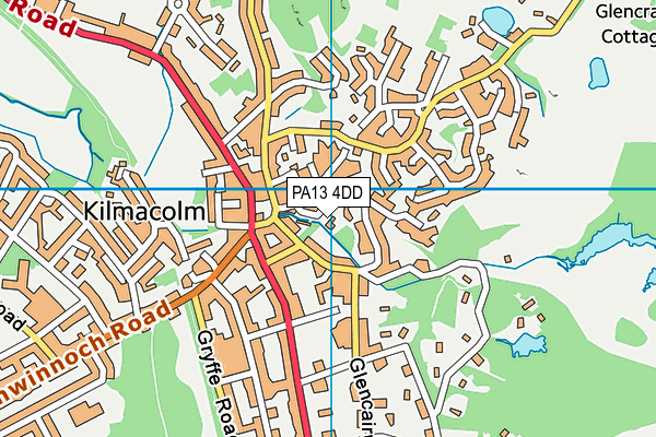 PA13 4DD map - OS VectorMap District (Ordnance Survey)