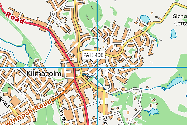 PA13 4DE map - OS VectorMap District (Ordnance Survey)