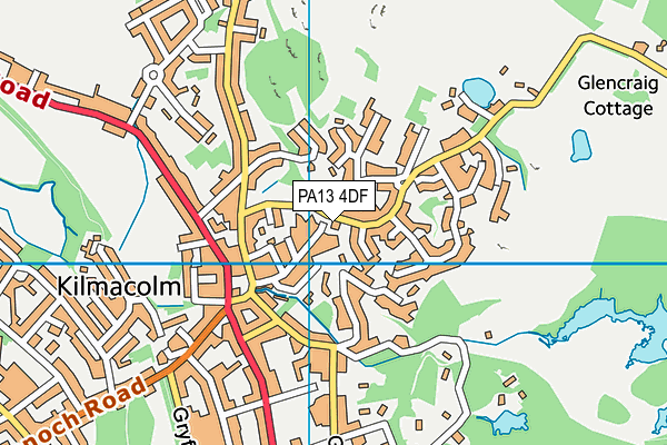 PA13 4DF map - OS VectorMap District (Ordnance Survey)