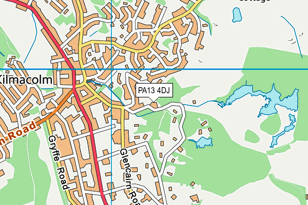 PA13 4DJ map - OS VectorMap District (Ordnance Survey)