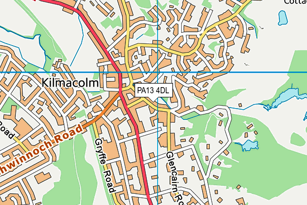 PA13 4DL map - OS VectorMap District (Ordnance Survey)
